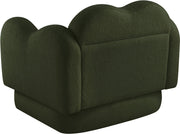 Bloom Teddy Fabric Upholstered Accent Chair in Green - 44006Green-C