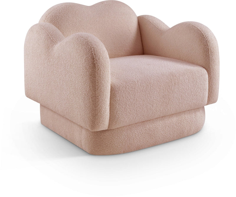 Bloom Teddy Fabric Upholstered Accent Chair in Pink - 44006Pink-C