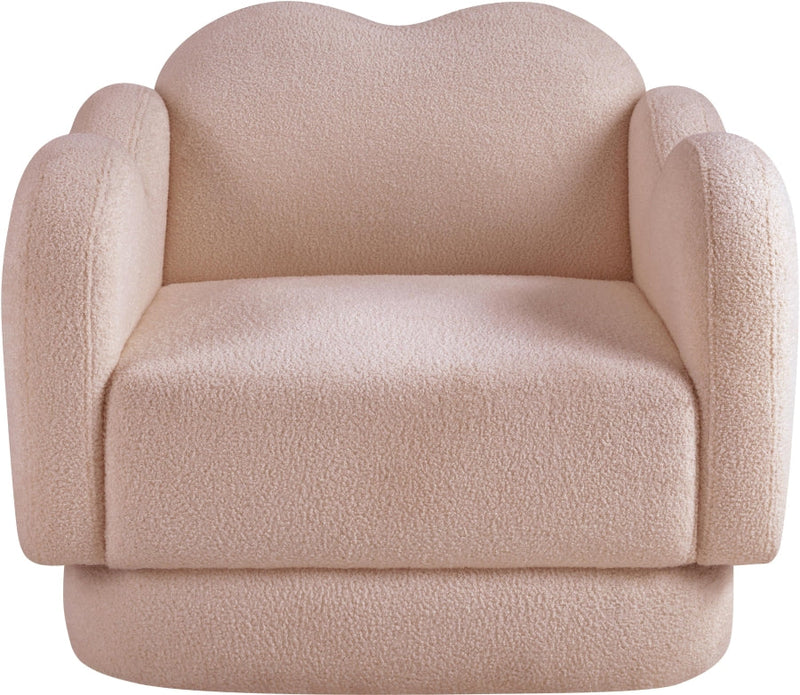 Bloom Teddy Fabric Upholstered Accent Chair in Pink - 44006Pink-C