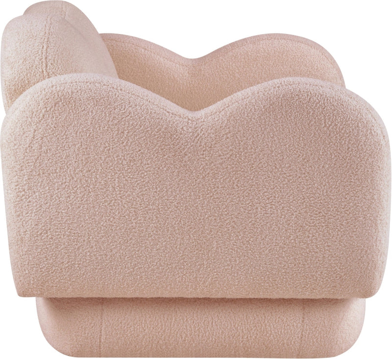 Bloom Teddy Fabric Upholstered Accent Chair in Pink - 44006Pink-C