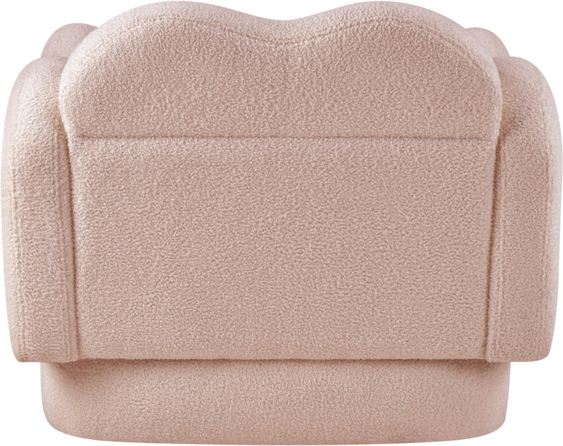 Bloom Teddy Fabric Upholstered Accent Chair in Pink - 44006Pink-C