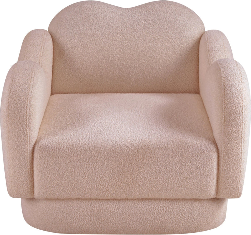 Bloom Teddy Fabric Upholstered Accent Chair in Pink - 44006Pink-C