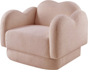 Bloom Teddy Fabric Upholstered Accent Chair in Pink - 44006Pink-C