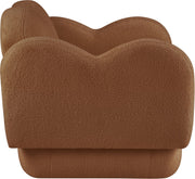 Bloom Teddy Fabric Upholstered Accent Chair in Saddle - 44006Saddle-C