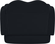 Bloom Velvet Upholstered Accent Chair in Black - 44007Black-C