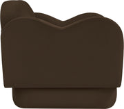 Bloom Velvet Upholstered Accent Chair in Brown - 44007Brown-C