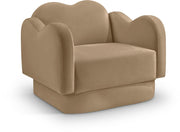 Bloom Velvet Upholstered Accent Chair in Camel - 44007Camel-C