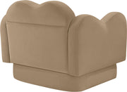 Bloom Velvet Upholstered Accent Chair in Camel - 44007Camel-C