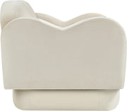 Bloom Velvet Upholstered Accent Chair in Cream - 44007Cream-C