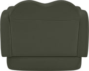 Bloom Velvet Upholstered Accent Chair in Green - 44007Green-C