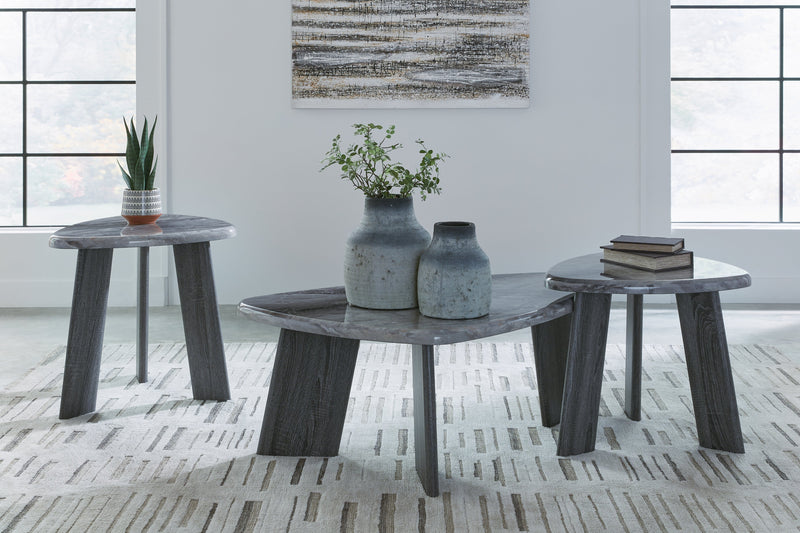 Bluebond Gray Table (Set of 3) - T390-13