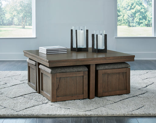 Boardernest Coffee Table with 4 Stools - Gate FurnitureCocktail Table