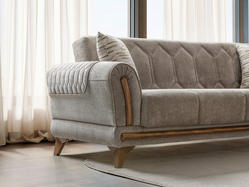 Bodrum Convertible Loveseat in Beige - 200-ST-BOD-HENRY07-2
