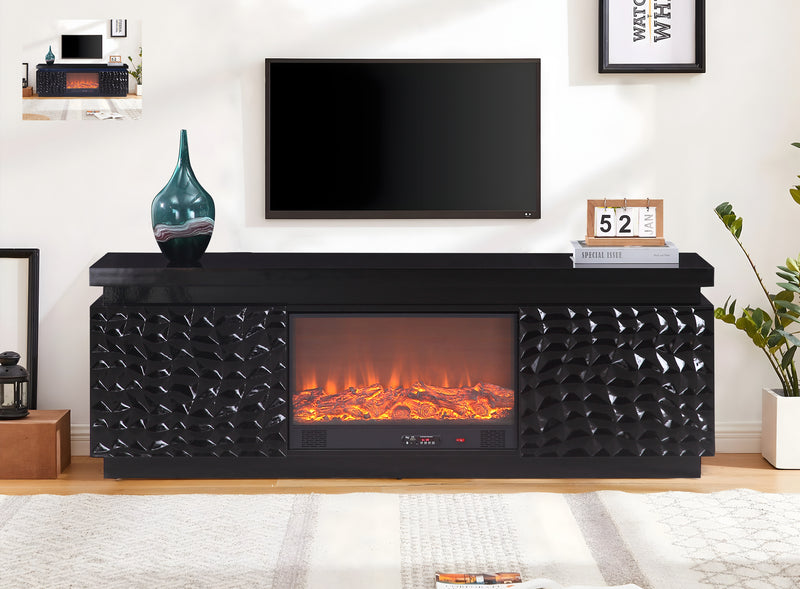 Bogota Black Tv Stand - BOGOTA-BLK-TVS