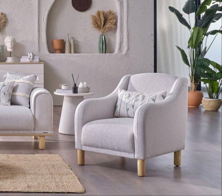 Boheems Accent Chair (Cream) - Gate FurnitureLiving Room Chair