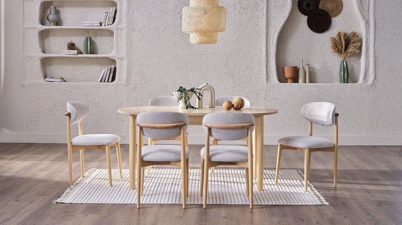 Boheems Expandable Dining Table (Walnut) - 22BHS3155ZHZH