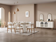 Bohem 6 Person Dining Room Set - Gate FurnitureDining Room Sets