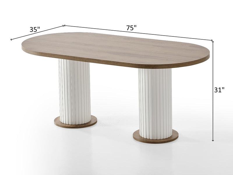 Bohem 6 Person Dining Room Set - Gate FurnitureDining Room Sets