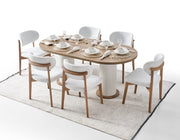Bohem Diningroom (Consol With Mirror & Dining Table & 6 Dining Chair) - 115-BOH-SET