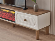 Bohem TV Stand With Electric Fireplace - Gate FurnitureTV Stands With Fireplace