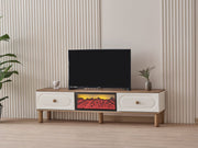Bohem Tv Stand With Fireplace - 130-BOH-TV-F