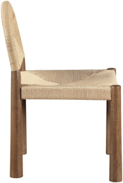 Bohemia Woven Seagrass Cord And Solid Wood Dining Chair in Beige, Set of 2 - 332-C