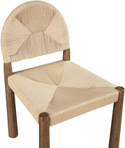 Bohemia Woven Seagrass Cord And Solid Wood Dining Chair in Beige, Set of 2 - 332-C