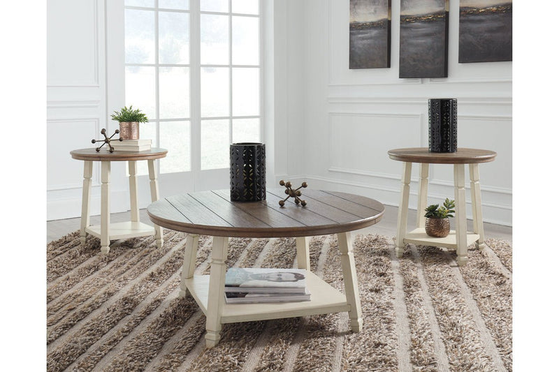 Bolanbrook Two - tone Table (Set of 3) - Gate FurnitureOccasional Table Set