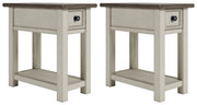 Bolanburg 2 End Tables in Two-tone - PKG010340
