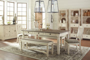 Bolanburg Antique White - Oak Dining Room Set - Gate FurnitureDining Room Set