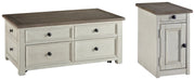 Bolanburg Coffee Table with 1 End Table in Two-tone - PKG008657