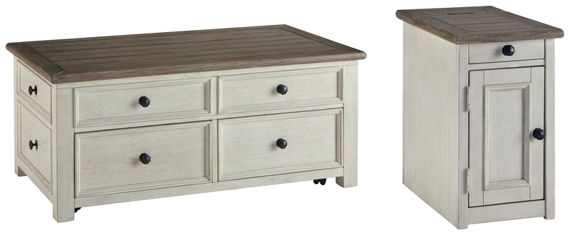Bolanburg Coffee Table with 1 End Table in Two-tone - PKG008657