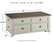 Bolanburg Coffee Table with 1 End Table in Two-tone - PKG008657