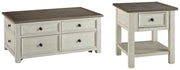 Bolanburg Coffee Table with 1 End Table in Two-tone - PKG008658