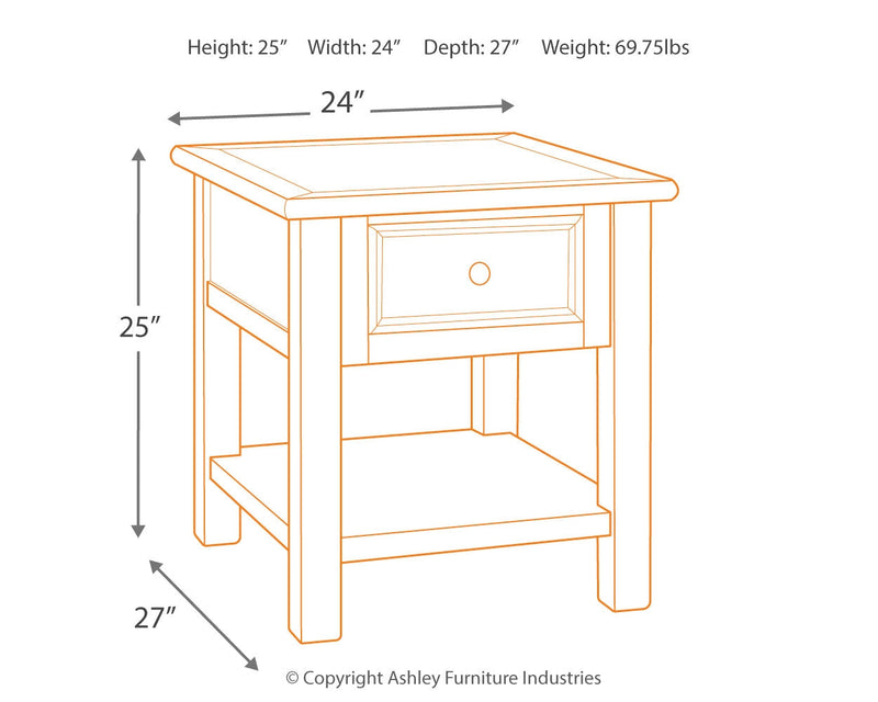 Bolanburg Coffee Table with 1 End Table in Two-tone - PKG008658