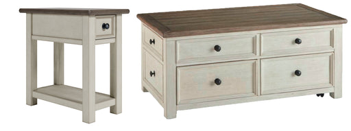 Bolanburg Coffee Table with 1 End Table in Two-tone - PKG010342