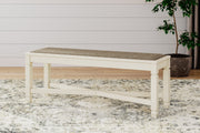 Bolanburg Dining Table and 4 Chairs and Bench in Two-tone from Ashley - Luna Furniture