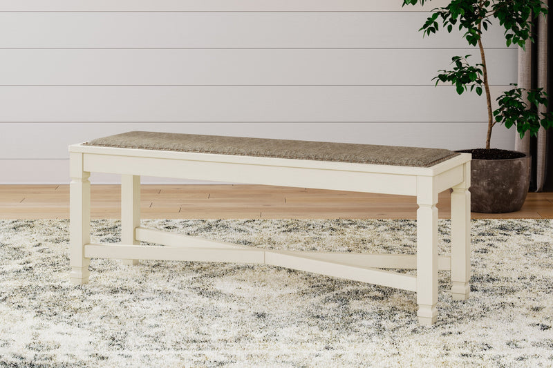 Bolanburg Dining Table and 4 Chairs and Bench in Two-tone from Ashley - Luna Furniture