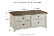 Bolanburg Two - tone Coffee Table with Lift Top - Gate FurnitureCoffee Table