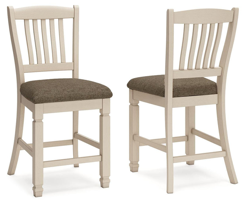 Bolanburg Two-tone Counter Height Bar Stool (Set of 2) - D647-124X2