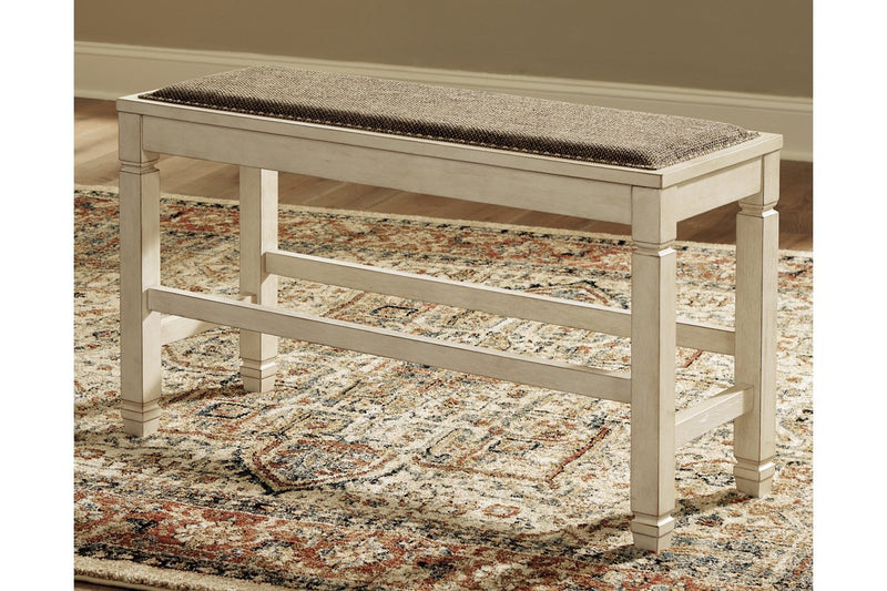 Bolanburg Two - tone Counter Height Dining Bench - Gate FurnitureAccent Bench
