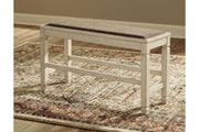 Bolanburg Two - tone Counter Height Dining Bench - Gate FurnitureAccent Bench