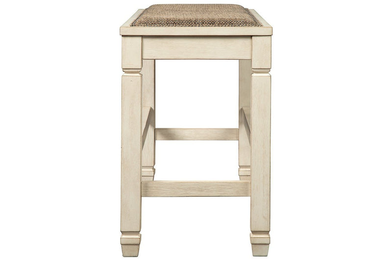Bolanburg Two - tone Counter Height Dining Bench - Gate FurnitureAccent Bench