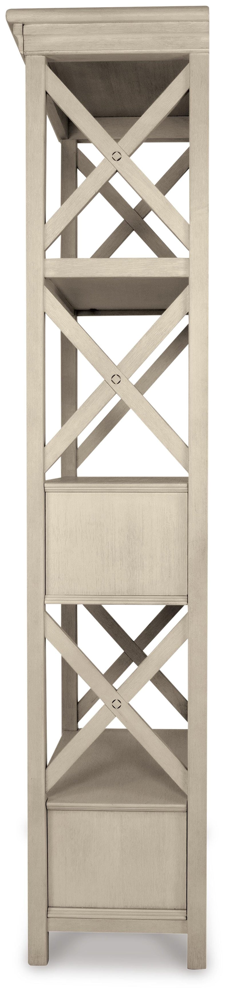 Bolanburg Two-tone Dining Table, 4 Chairs, Bench, Server and Display Cabinet - D647D24