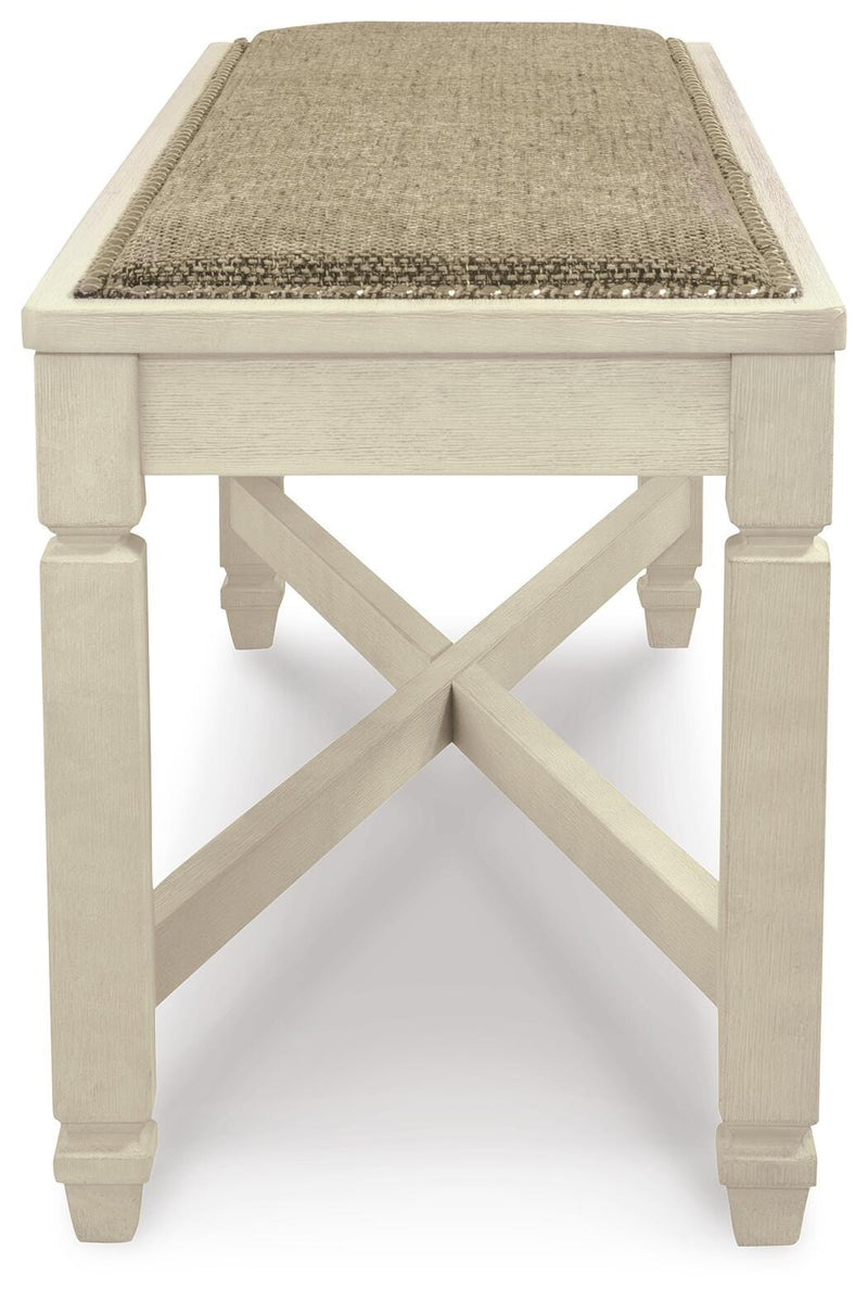 Bolanburg Two-tone Dining Table, 6 Chairs, and Bench - D647D26