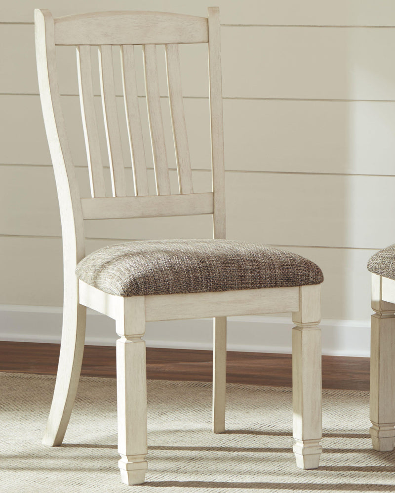 Bolanburg Two-tone Dining Table, 6 Chairs, and Bench - D647D26
