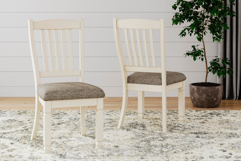 Bolanburg Two-tone Dining Table and 6 Chairs with Server - D647D22