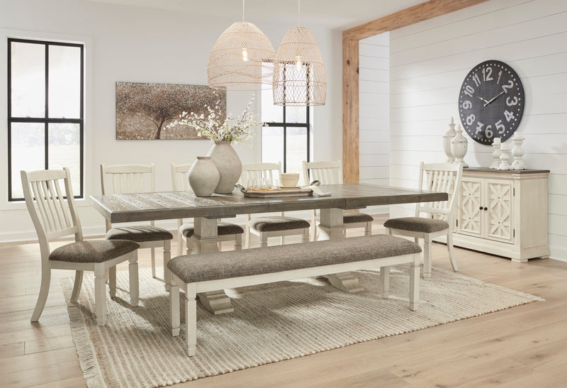 Bolanburg Two - tone Extendable Dining Set - Gate FurnitureDining Room Set