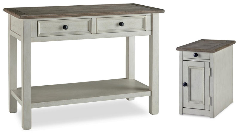 Bolanburg Two-tone Sofa Table and Chair Side End Table - T637T7