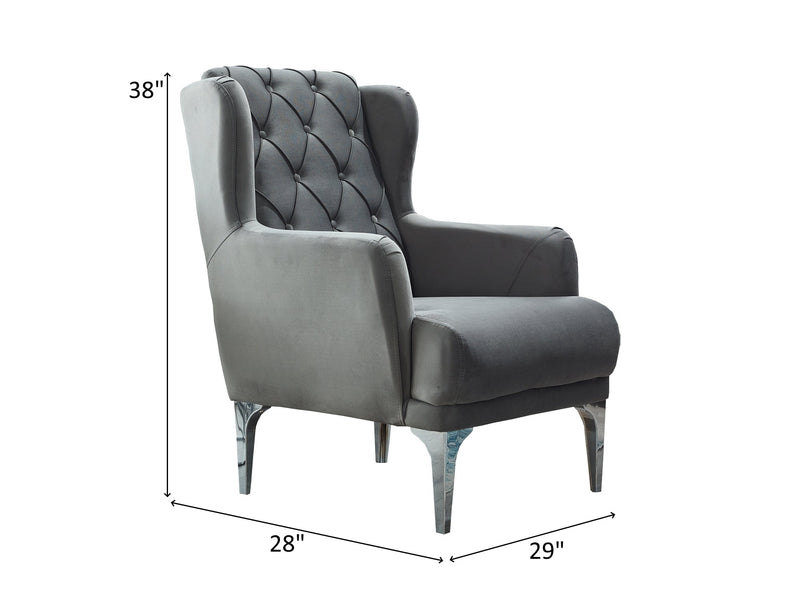 Bolivya 29" Wide Tufted Armchair - Gate FurnitureAccent Chairs